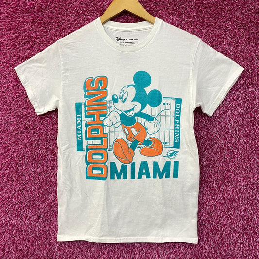 Disney x Junk Food NFL Miami Dolphins Mickey Mouse Field T-Shirt XS