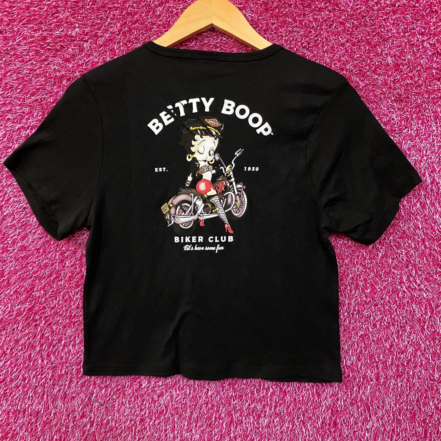 Betty Boop Harley Davidson Y2K Style Croptop XL