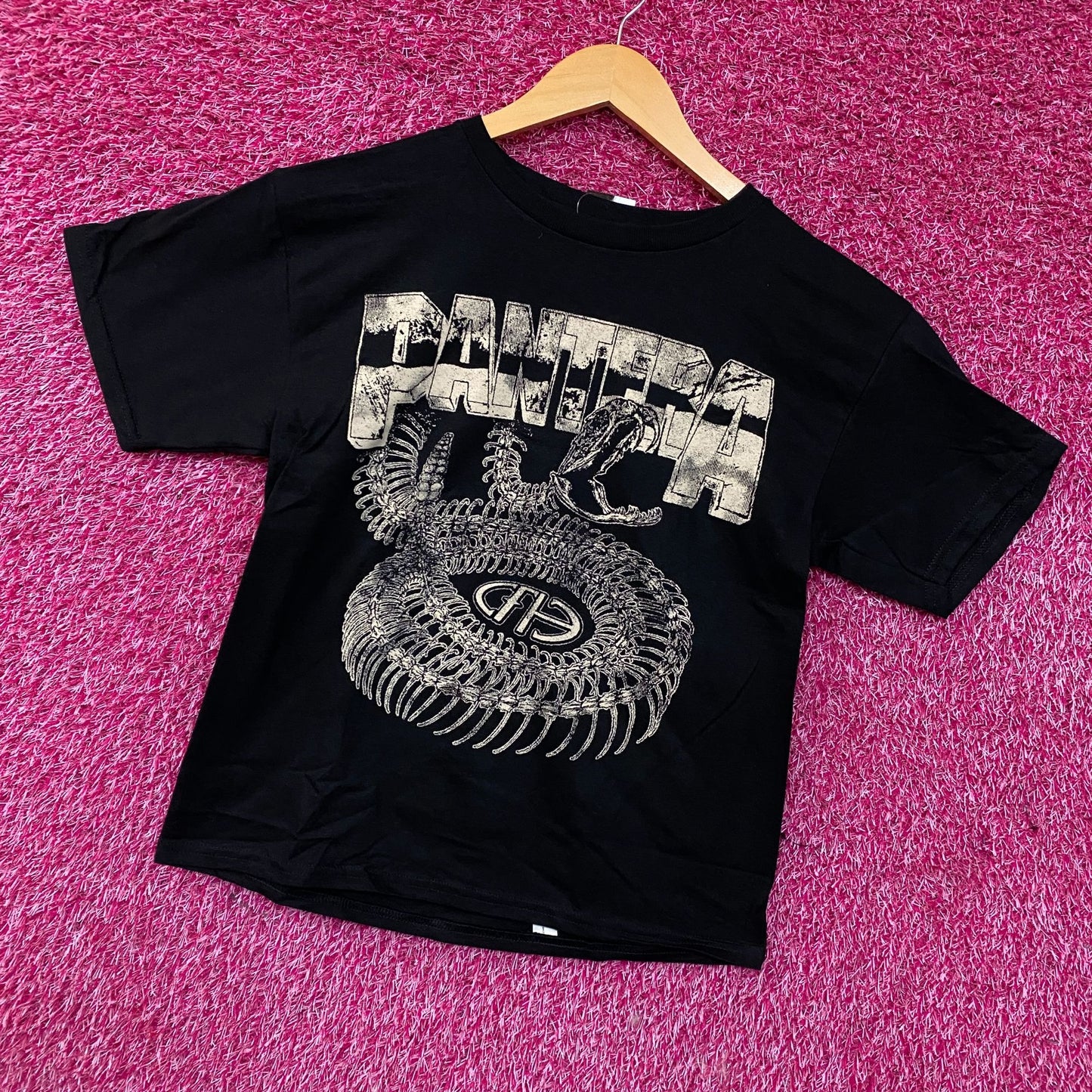 Pantera Cowboys From Hell Snake Skeleton Graphic T-Shirt XS