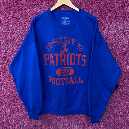 Junk Food Clothing New England Patriots Property Flea Market Crew Fleece XL