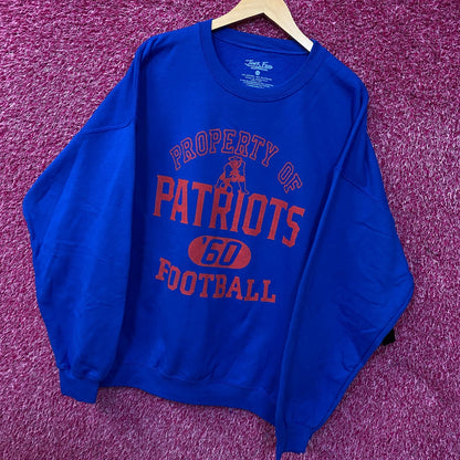 Junk Food Clothing New England Patriots Property Flea Market Crew Fleece XL
