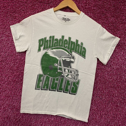 Junk Food Clothing NFL Philadelphia Eagles Throwback Helmet Logo T-Shirt XS