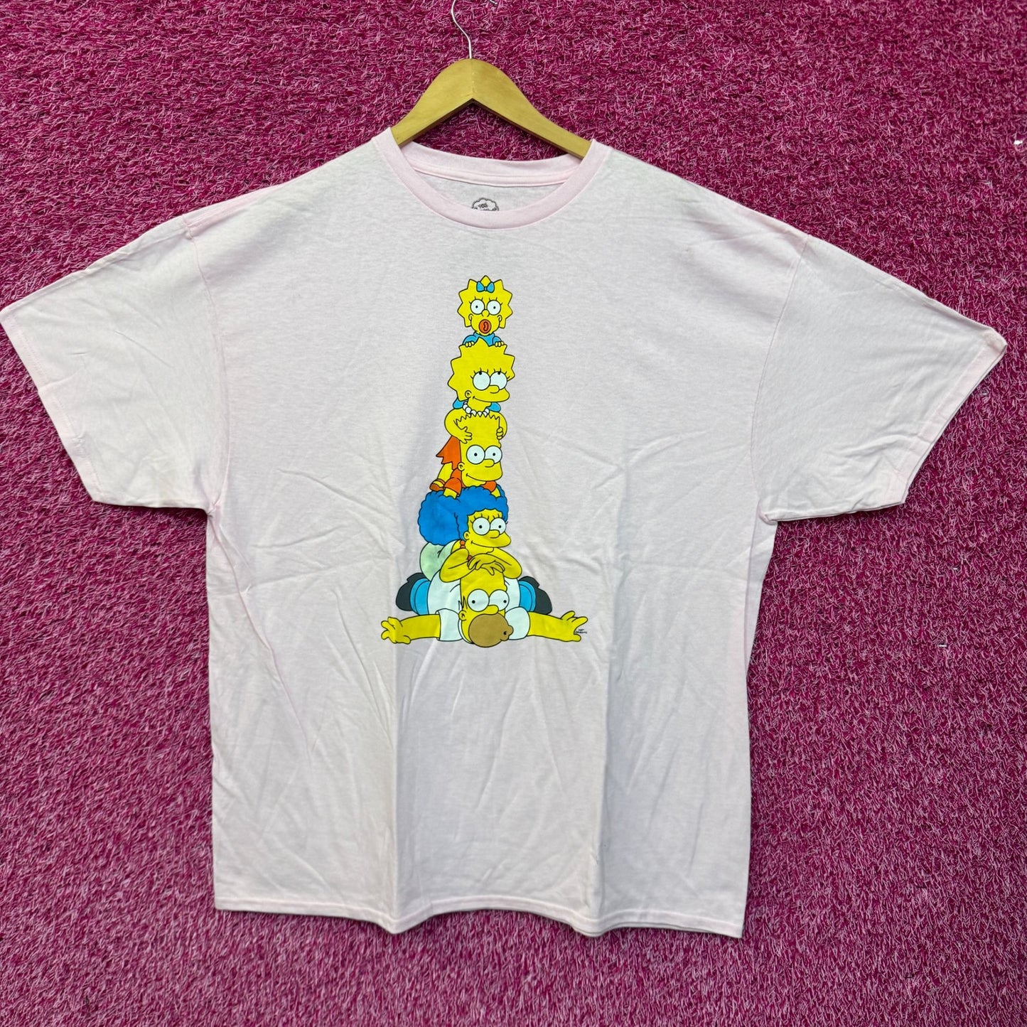 The Simpsons Family Pyramid Cartoon T-shirt size 2XL