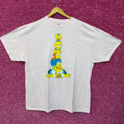 The Simpsons Family Pyramid Cartoon T-shirt size 2XL