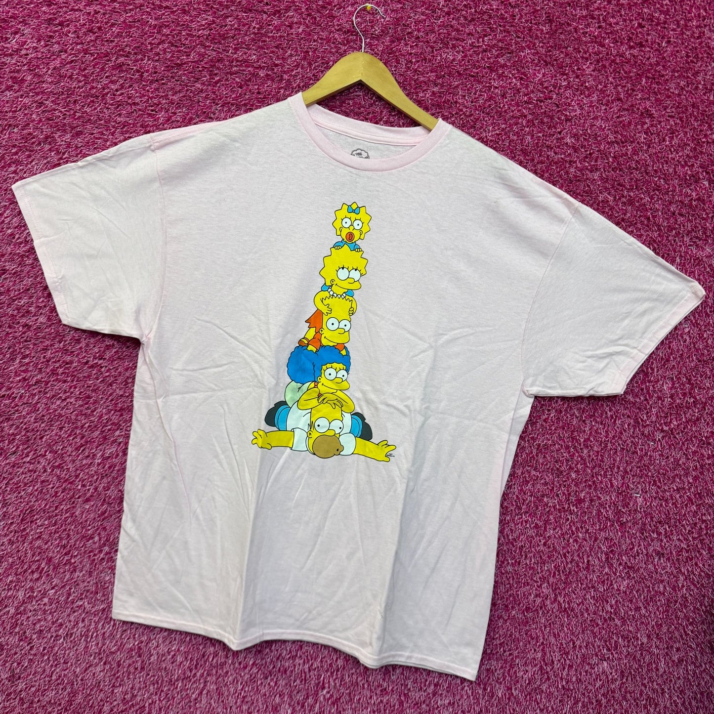 The Simpsons Family Pyramid Cartoon T-shirt size 2XL