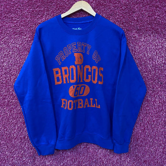 Junk Food Clothing Denver Broncos Property Flea Market Crewneck Sweatshirt Small