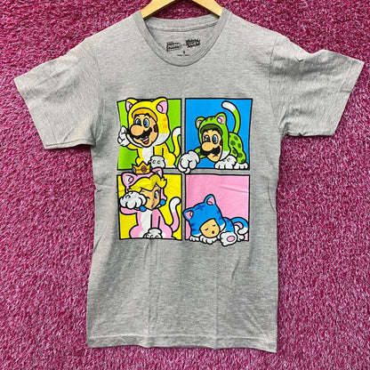 Super Mario 3D World Bowser's Fury Character Cat Costume T-Shirt size Small