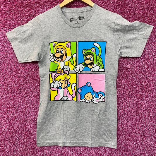 Super Mario 3D World Bowser's Fury Character Cat Costume T-Shirt size Small
