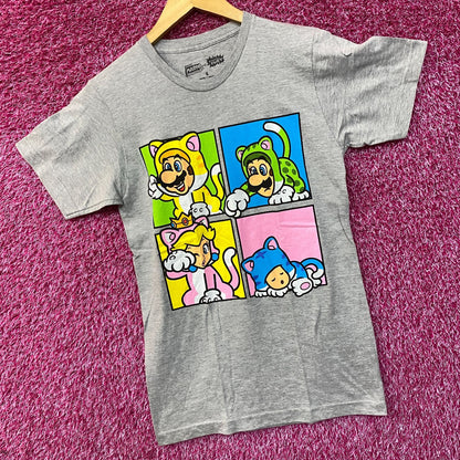 Super Mario 3D World Bowser's Fury Character Cat Costume T-Shirt size Small