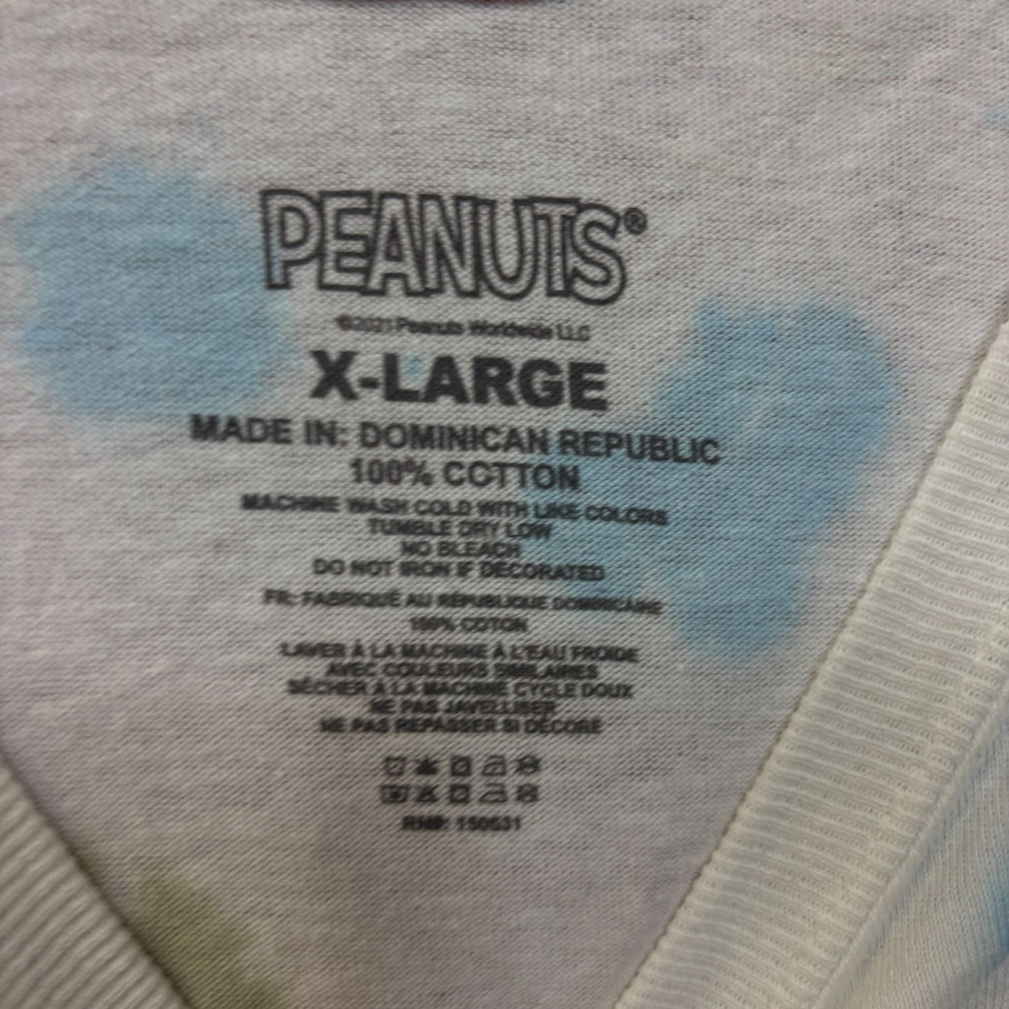 Peanuts Snoopy and the Gang Tie Dye Tshirt size XL