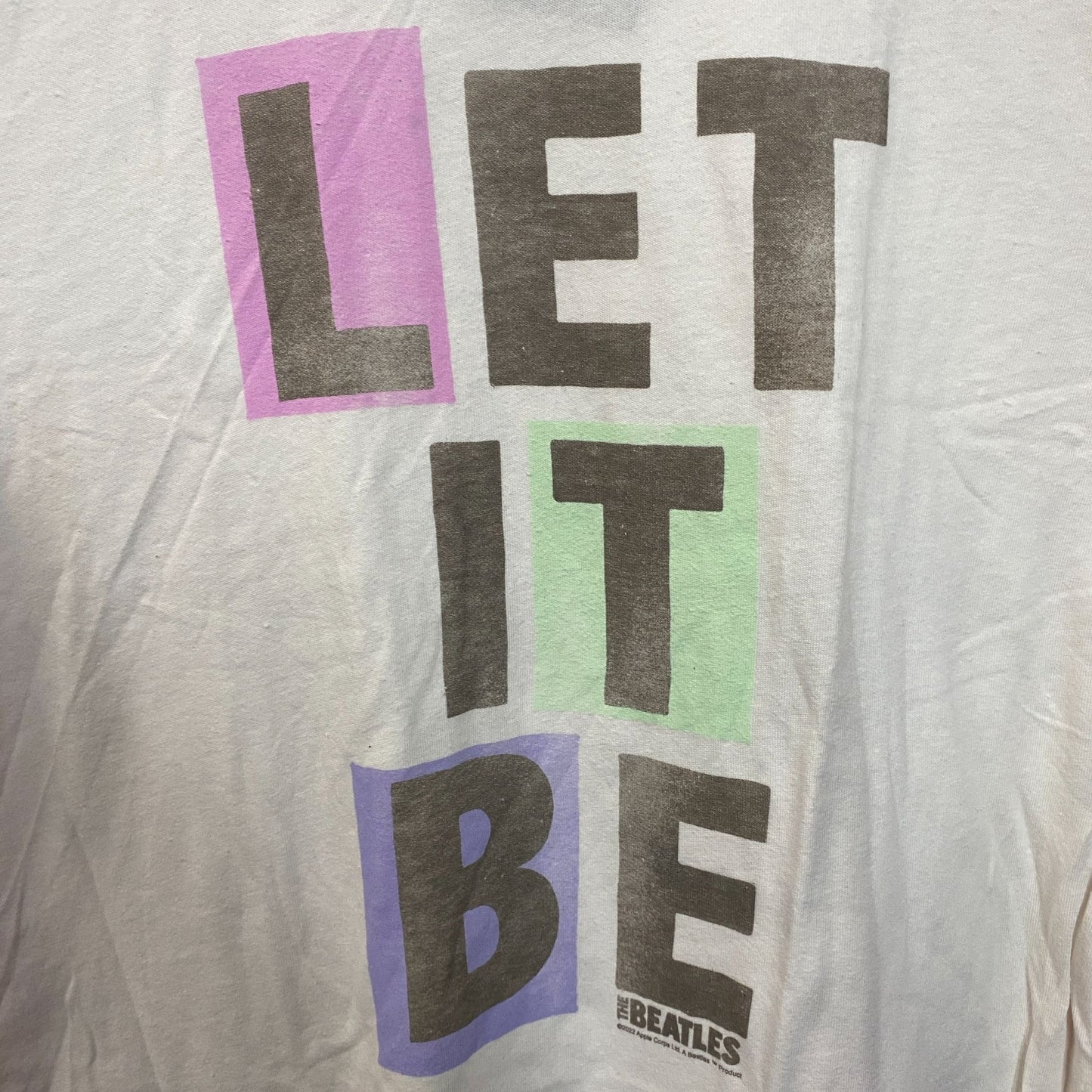 The Beatles Let It Be Rock Band T-Shirt Large