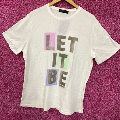 The Beatles Let It Be Rock Band T-Shirt Large