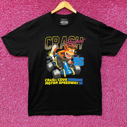 Crash Bandicoot Motor Speedway Retro Video Game T-Shirt XL