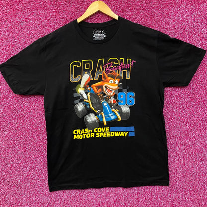 Crash Bandicoot Motor Speedway Retro Video Game T-Shirt XL