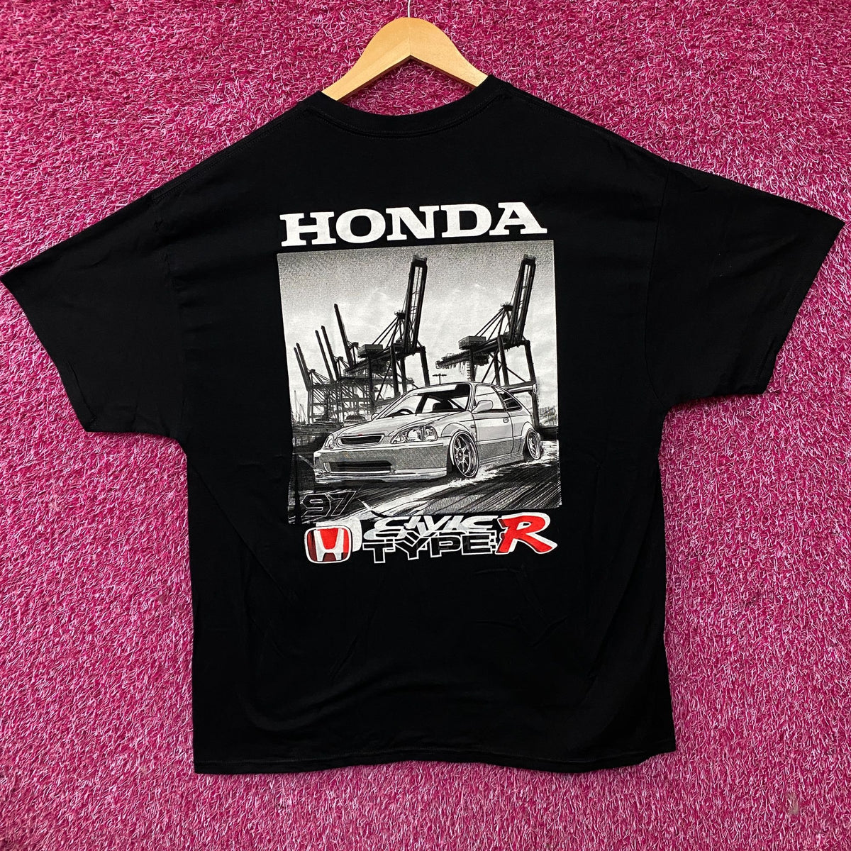 Honda 97 Civic Type R Retro Graphic T-Shirt XL