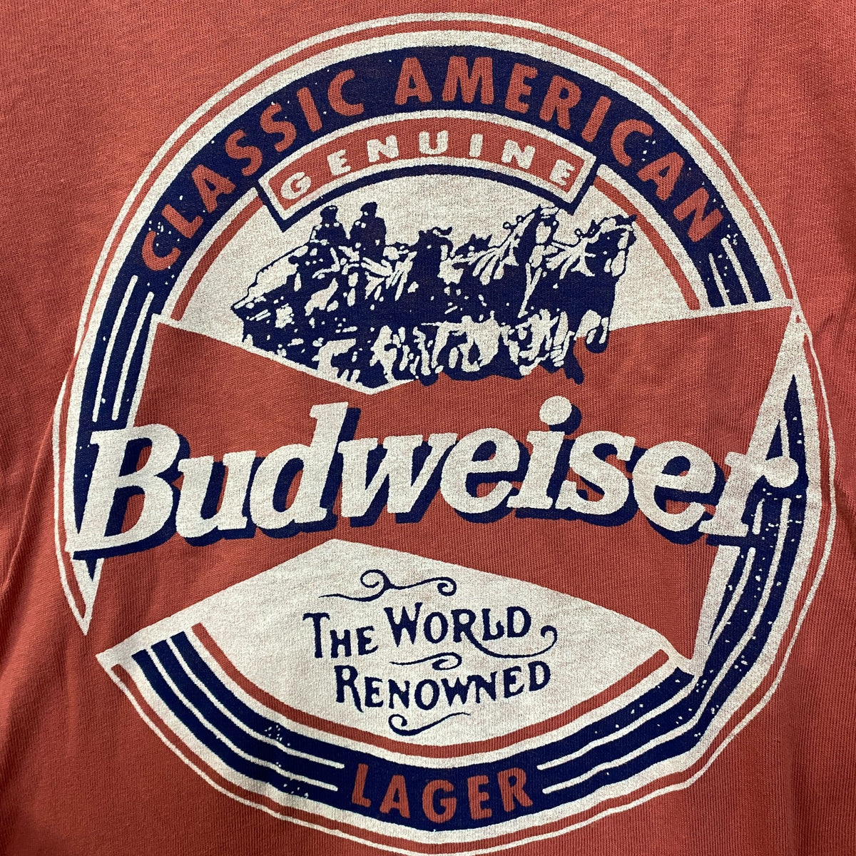 Budweiser World Renowned Classic American Lager T-shirt size XS