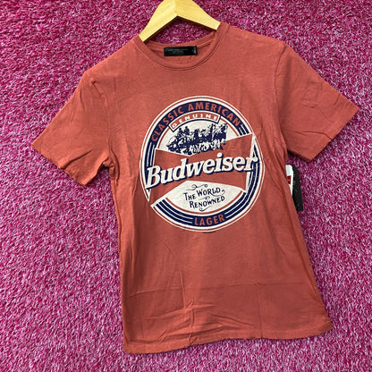 Budweiser World Renowned Classic American Lager T-shirt size XS