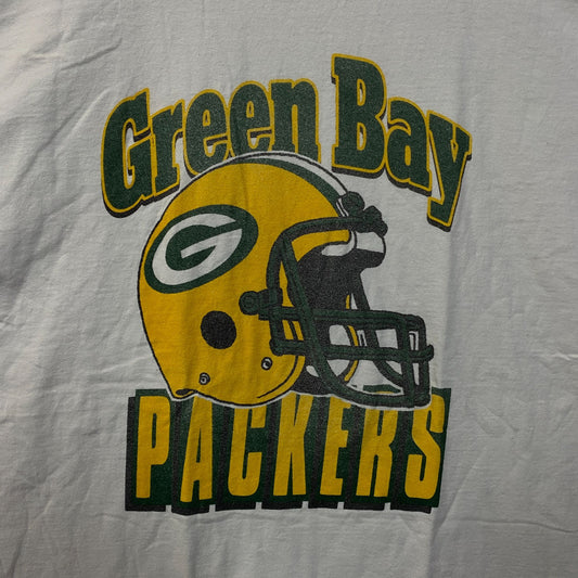 Junk Food Clothing NFL Green Bay Packers Throwback Helmet Logo T-Shirt 2XL