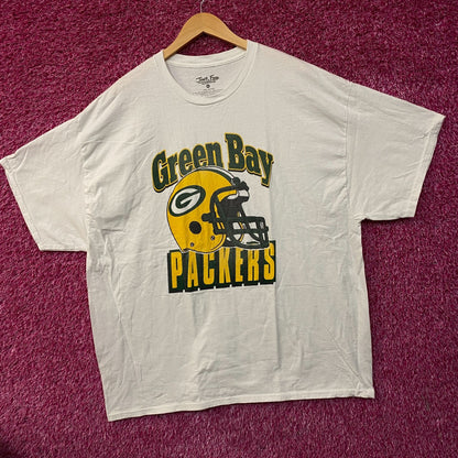 Junk Food Clothing NFL Green Bay Packers Throwback Helmet Logo T-Shirt 2XL