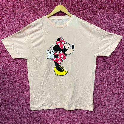 Disney Mini Mouse Kiss Pink T-Shirt XL