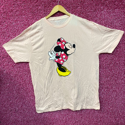 Disney Mini Mouse Kiss Pink T-Shirt XL