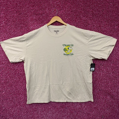 Junk Food Clothing X Peanuts Racquet Club Snoopy Tshirt size L/XL