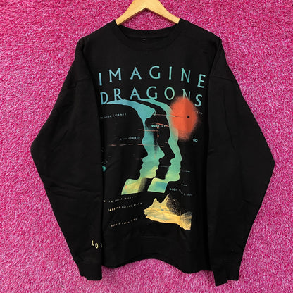 Imagine Dragons Loom World Tour 2024 Crewneck Sweatshirt XXL