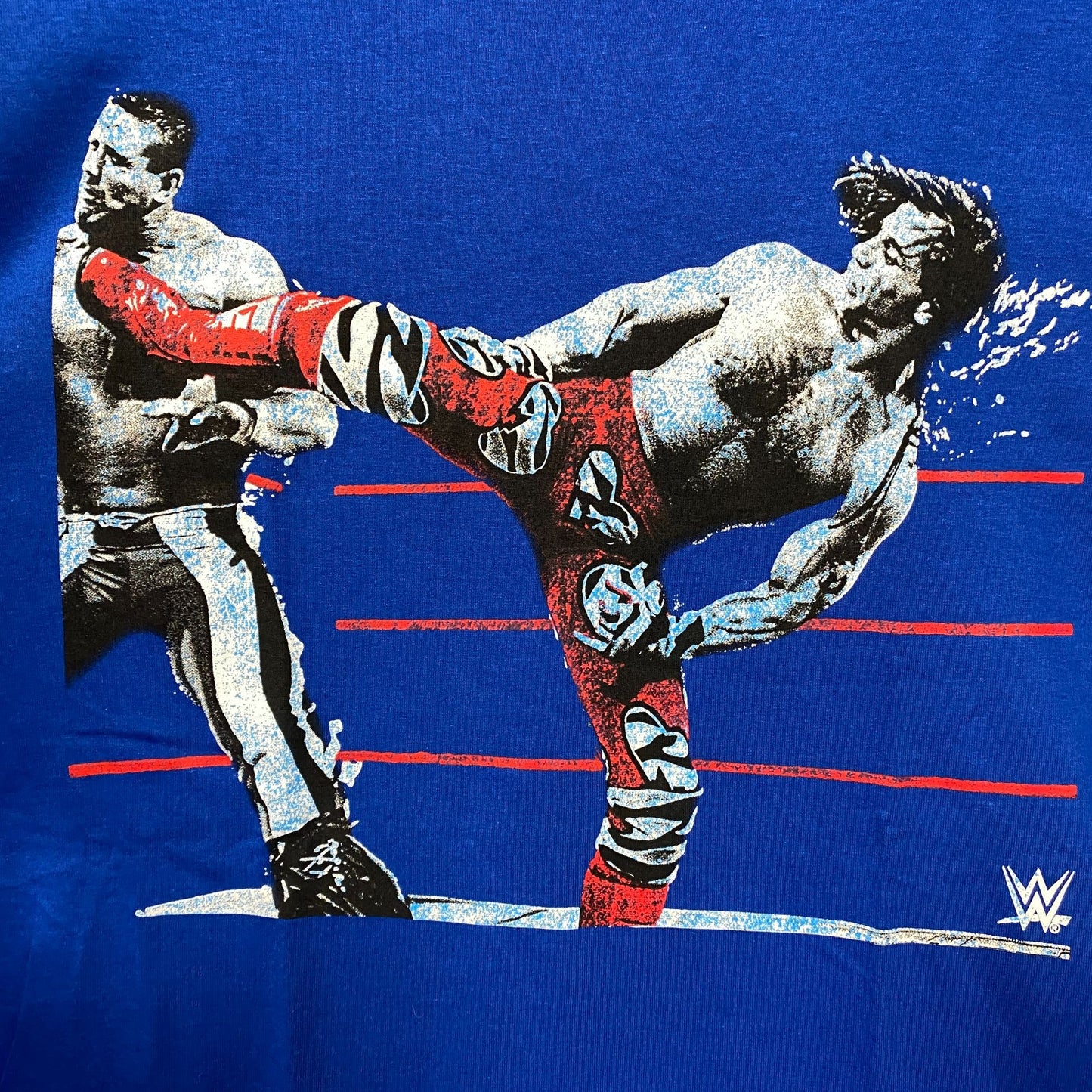 WWE Shawn Michaels The Heartbreak Kid HBK Sweet Chin Music Kick T-Shirt Large