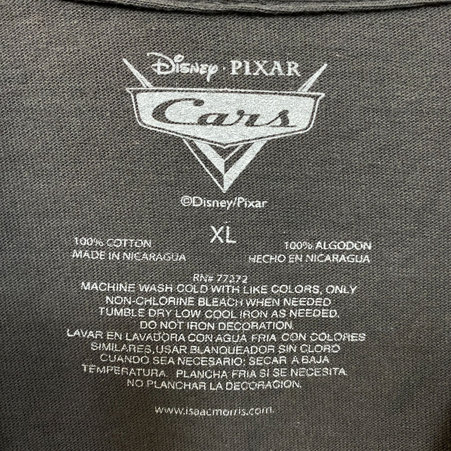 Disney Pixar Cars Lightning McQueen Piston Cup 95 T-Shirt XL