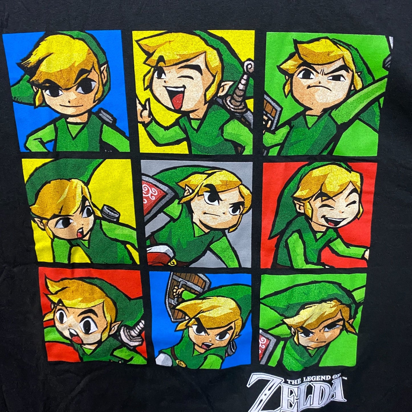 Nintendo The Legend Of Zelda Link Toon Faces T-Shirt 3XL