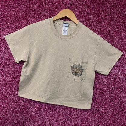 Junk Food Ford Motor City Flathead Women's Crop T-Shirt XS