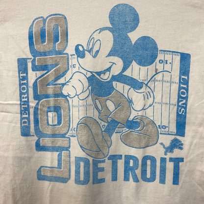 Disney x Junk Food NFL Detroit Lions Mickey Mouse Field T-Shirt XS