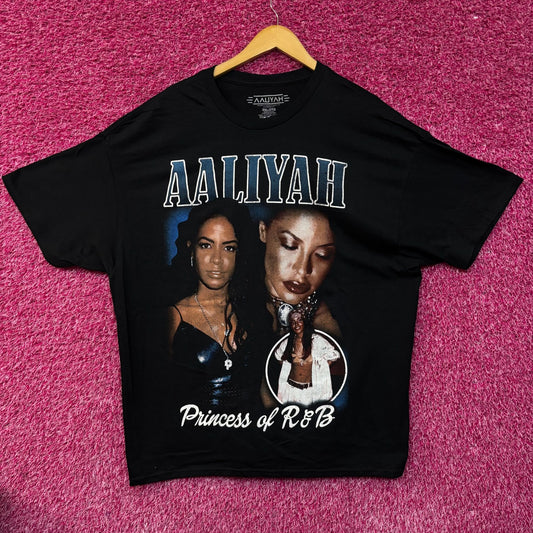 Aaliyah Princess of R&B Graphic Design T-shirt 2XL