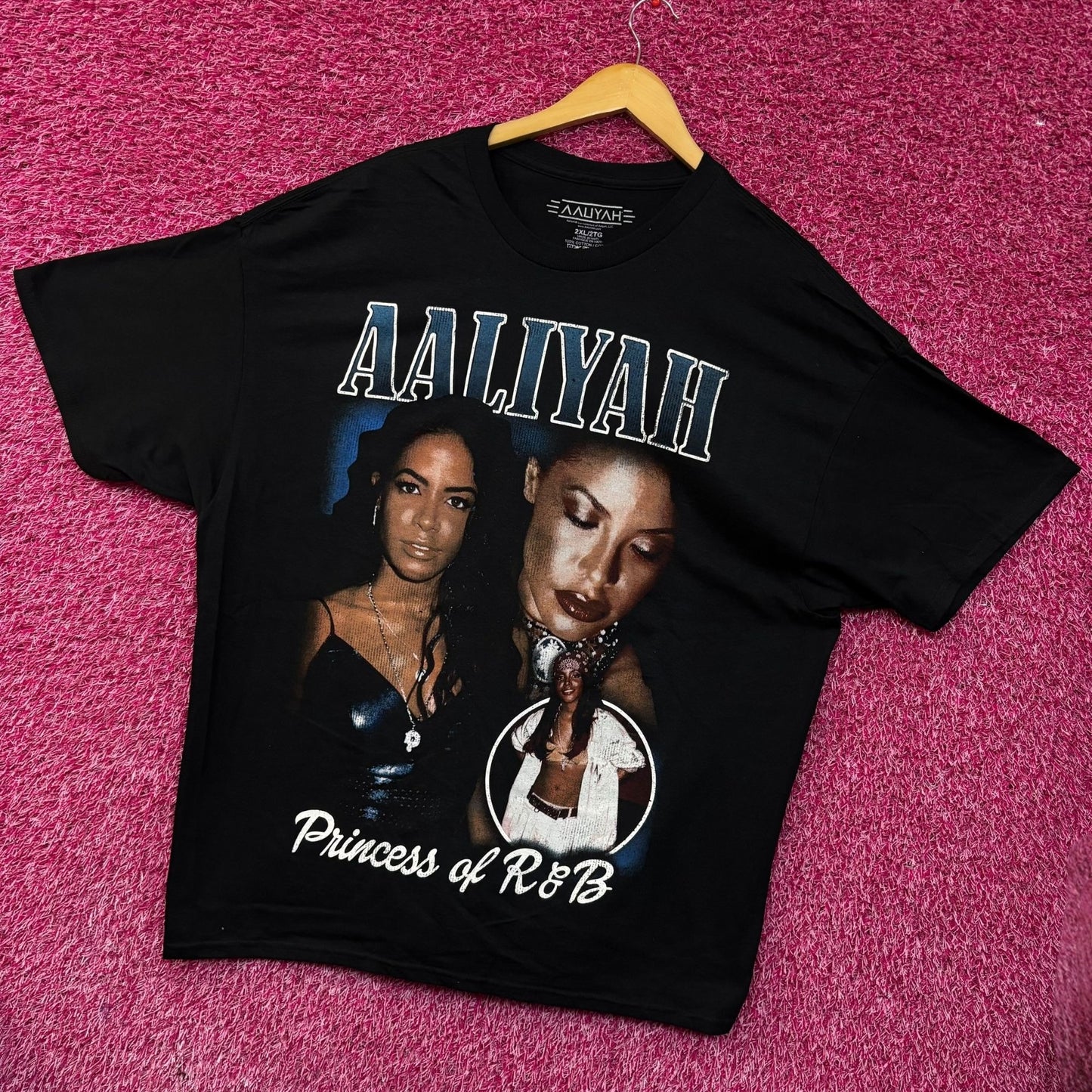 Aaliyah Princess of R&B Graphic Design T-shirt 2XL