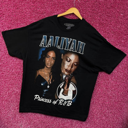 Aaliyah Princess of R&B Graphic Design T-shirt 2XL