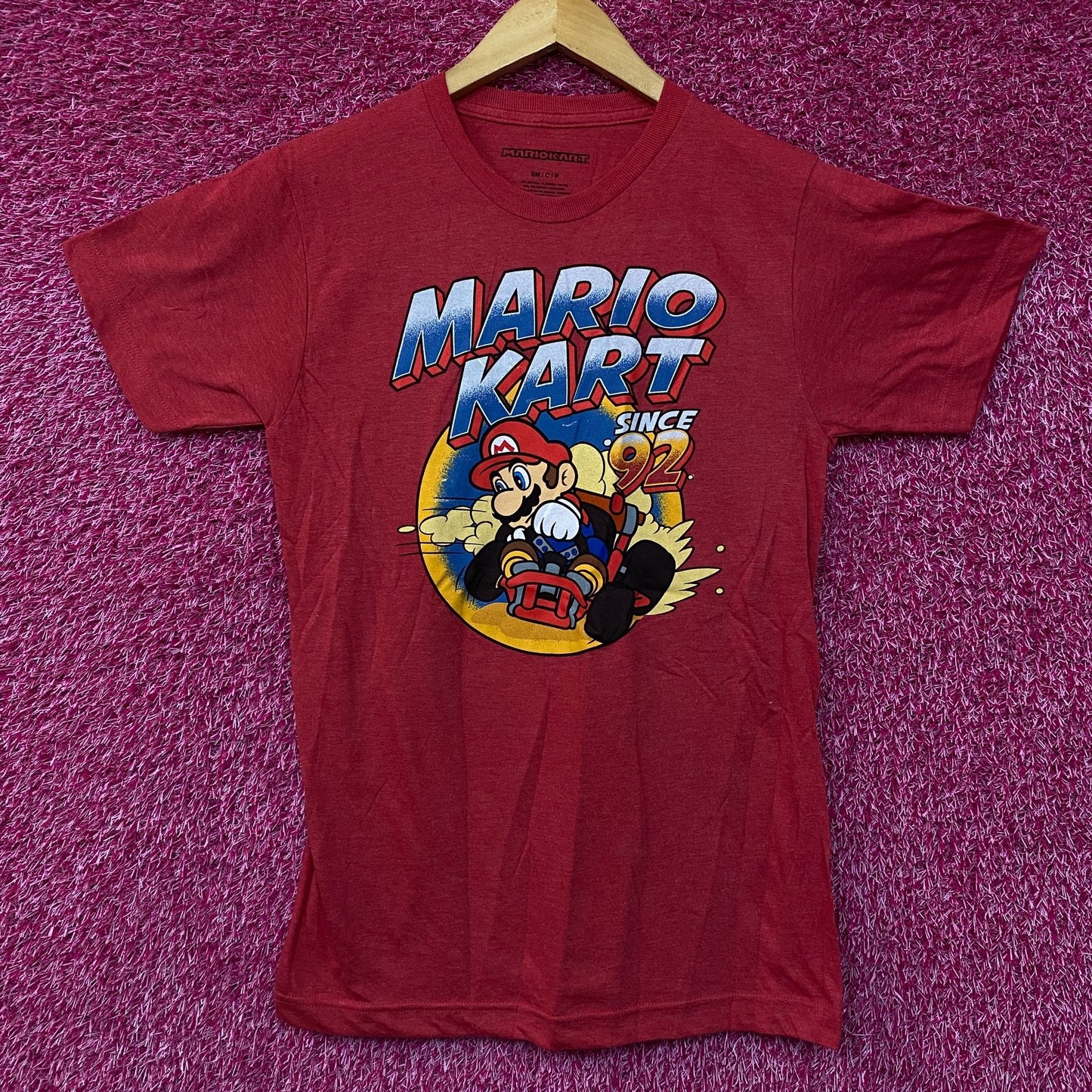 Mario Kart Since 92 Nintendo Racing Game Promo T-Shirt S/M