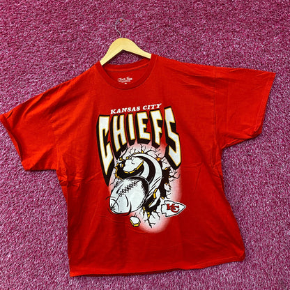 Junk Food NFL Kansas City Chiefs Break Through T-Shirt XL