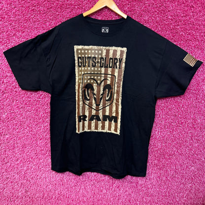 Guts Glory Rams logo T-shirt size 2XL