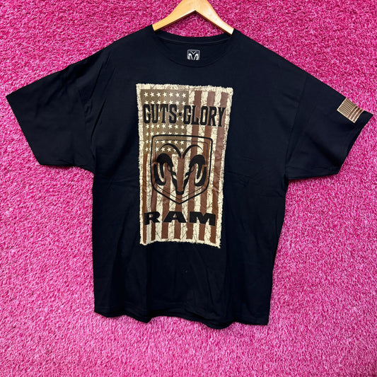 Guts Glory Rams logo T-shirt size 2XL