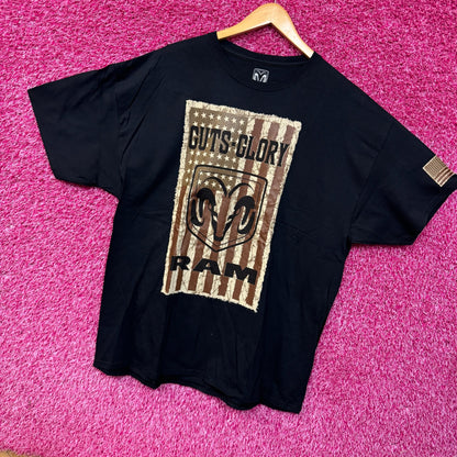 Guts Glory Rams logo T-shirt size 2XL