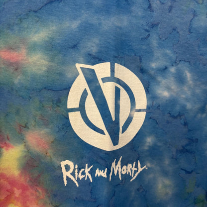 Rick and Morty Vindicators Team tie dye T-shirt size medium