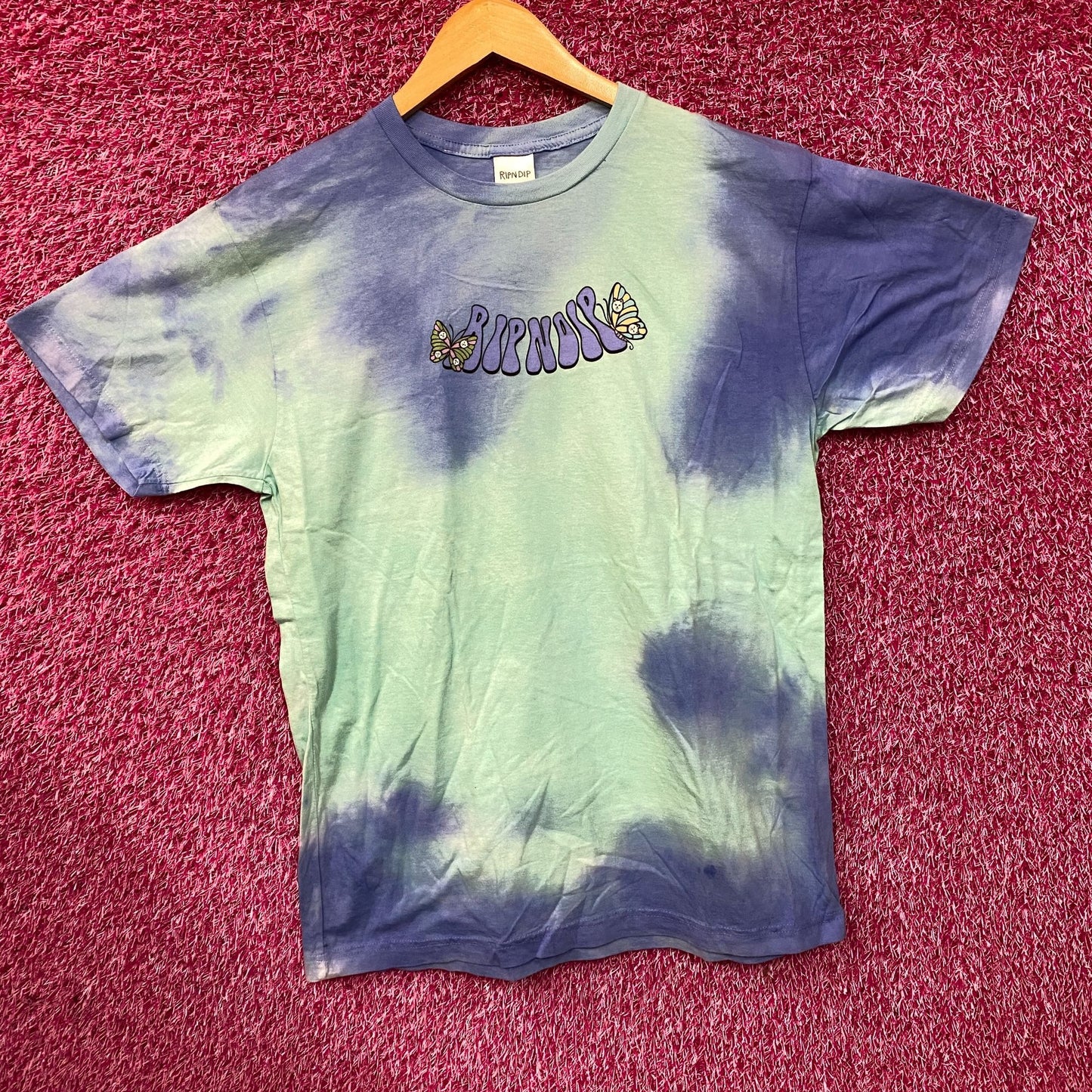 Ripndip Think Factory Blue Tie Dye T-Shirt Size XL