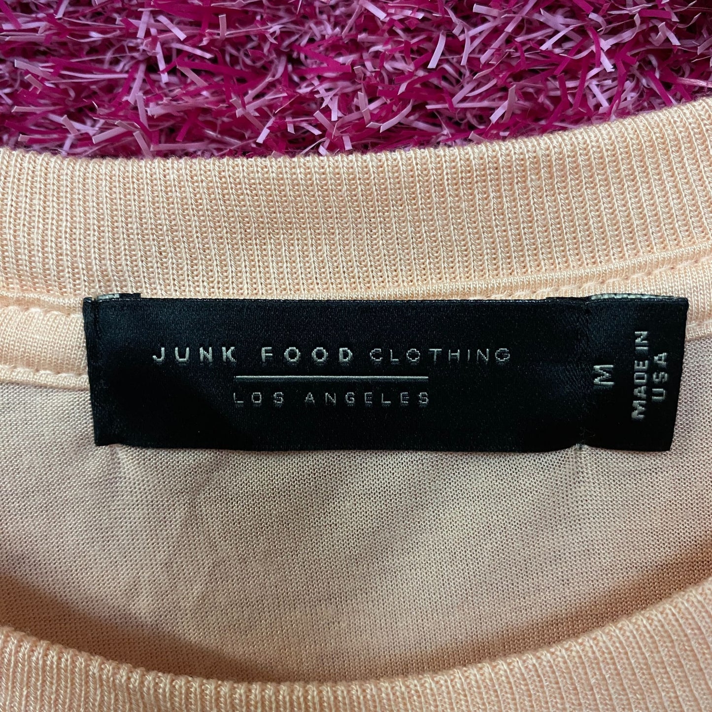 Junk Food Clothing Las Frutas Vintage Style Tissue Women's Crop Tank Medium