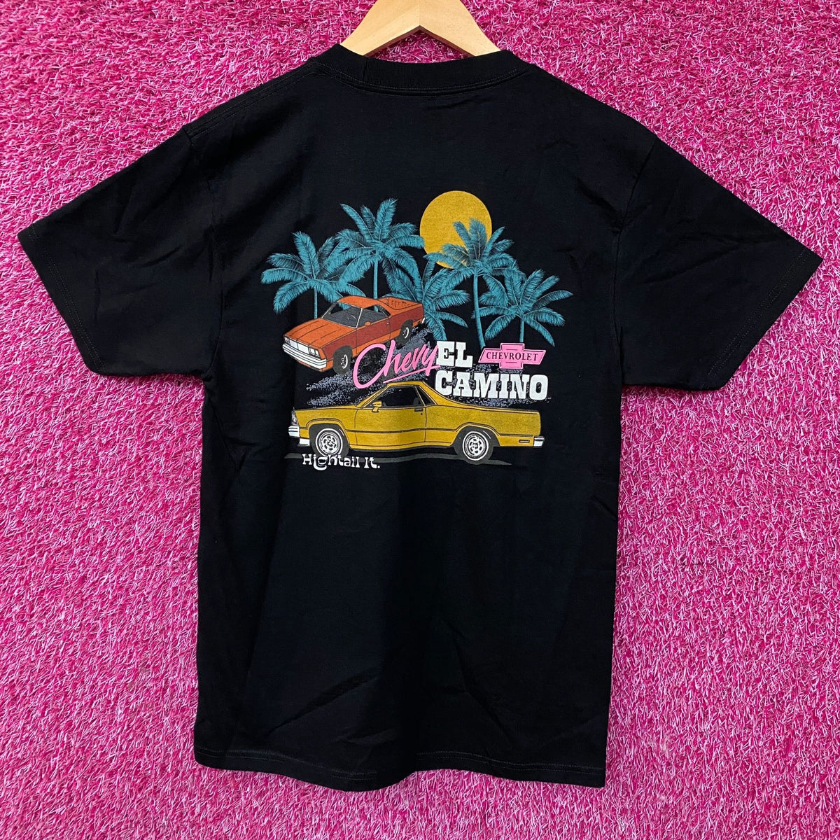 Chevrolet Hightail It Chevy El Camino Sunset Promotional T-Shirt Small