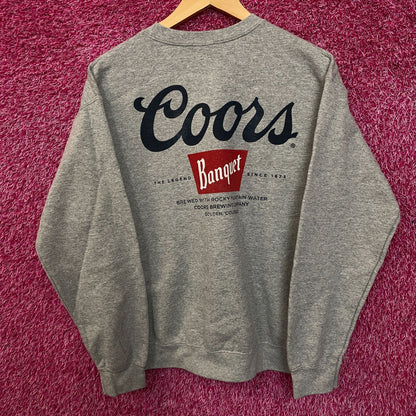 Junk Food Clothing Coors The Legend Flea Market Fleece Sweatshirt Small