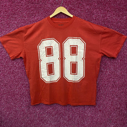 88 Jersey Style Oversized Graphic T-Shirt Large