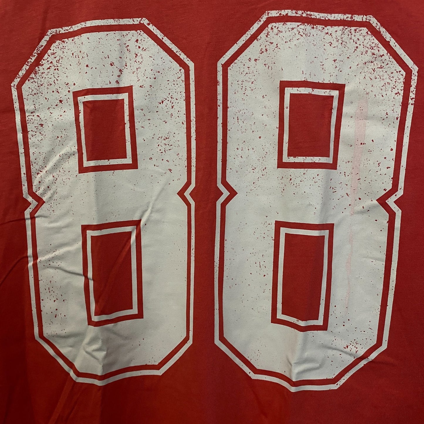 88 Jersey Style Oversized Graphic T-Shirt Large