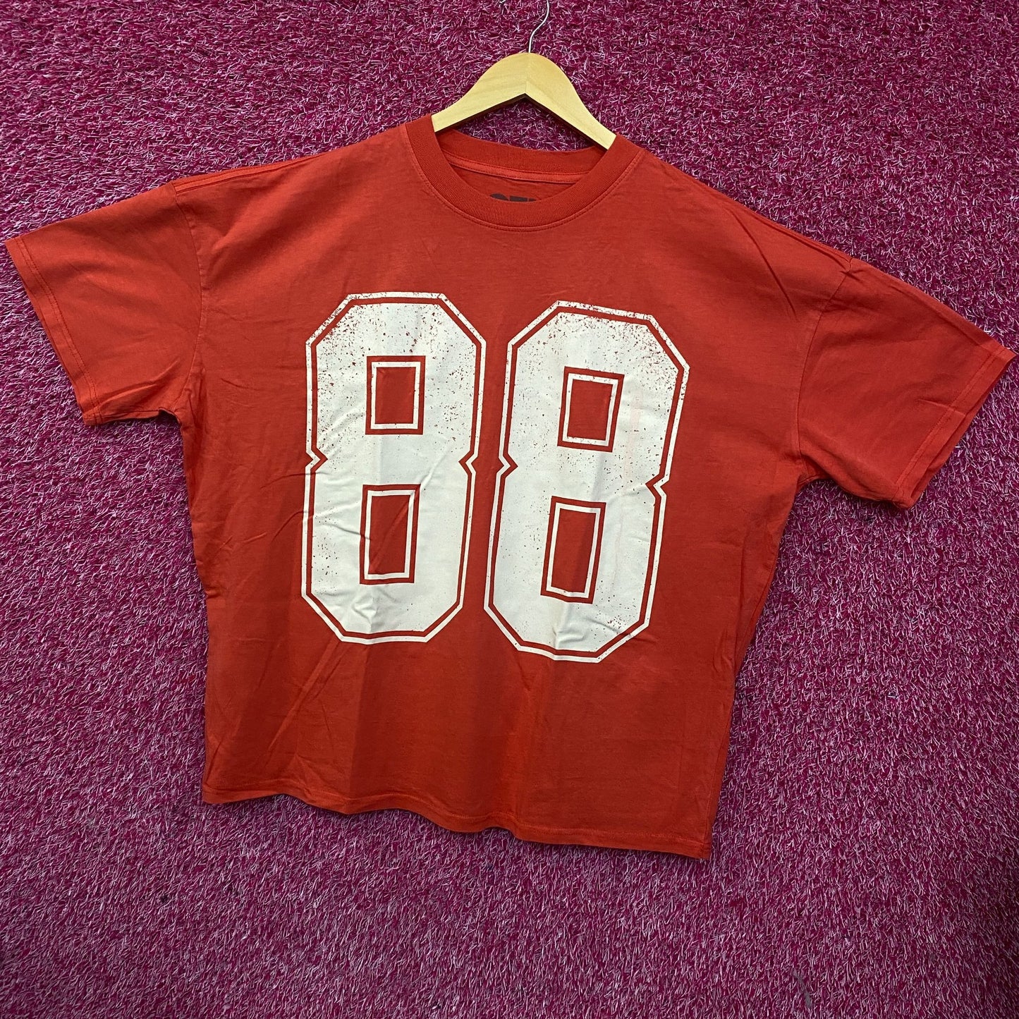 88 Jersey Style Oversized Graphic T-Shirt Large