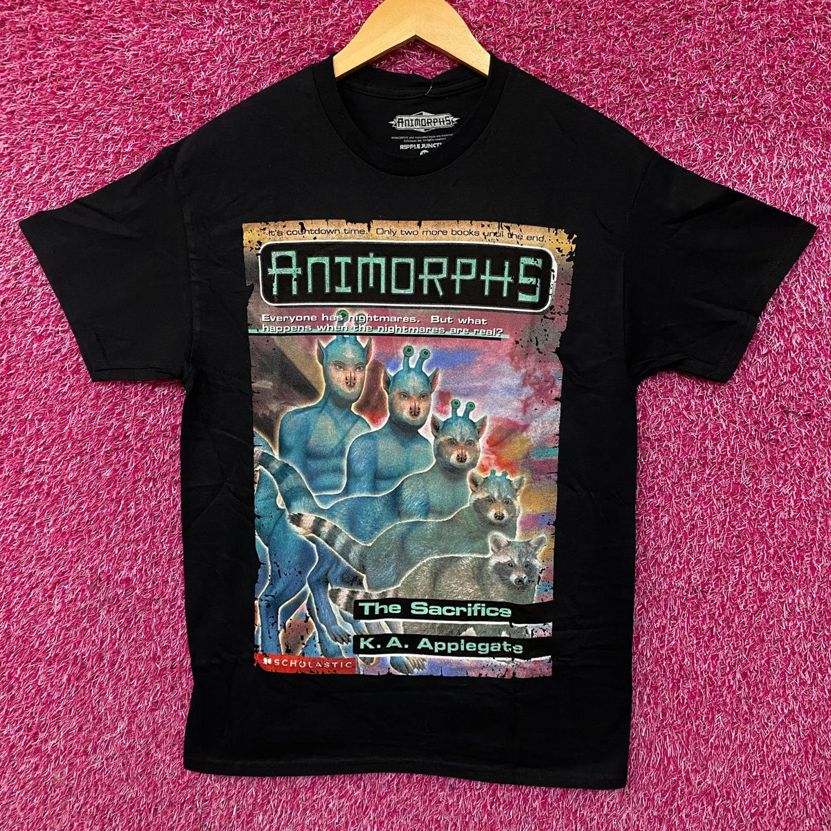 Animorphs The Sacrifice Book Cover Graphic T-Shirt Medium