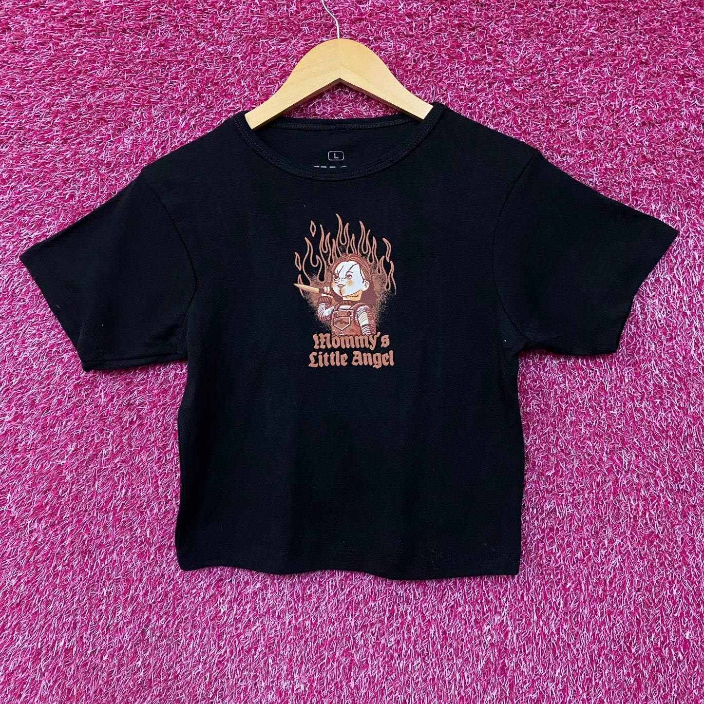Chucky Child's Play Mommy's Little Angel Girls Baby T-Shirt Large